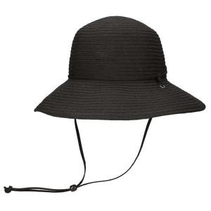 Chapeau de Paille Pliable Ladies Breeze Wanderlust - Black