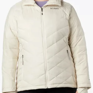 Manteau à Capuchon Heavenly Taille Plus (Chalk) de Columbia