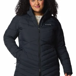 Manteau à Capuchon Joy Peak II Long Taille Plus - Black