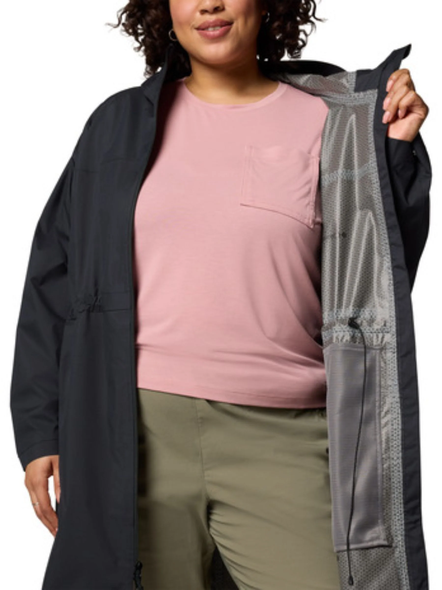 Manteau Coquille Weekend Adventure II Long Taille Plus - Black – Image 5