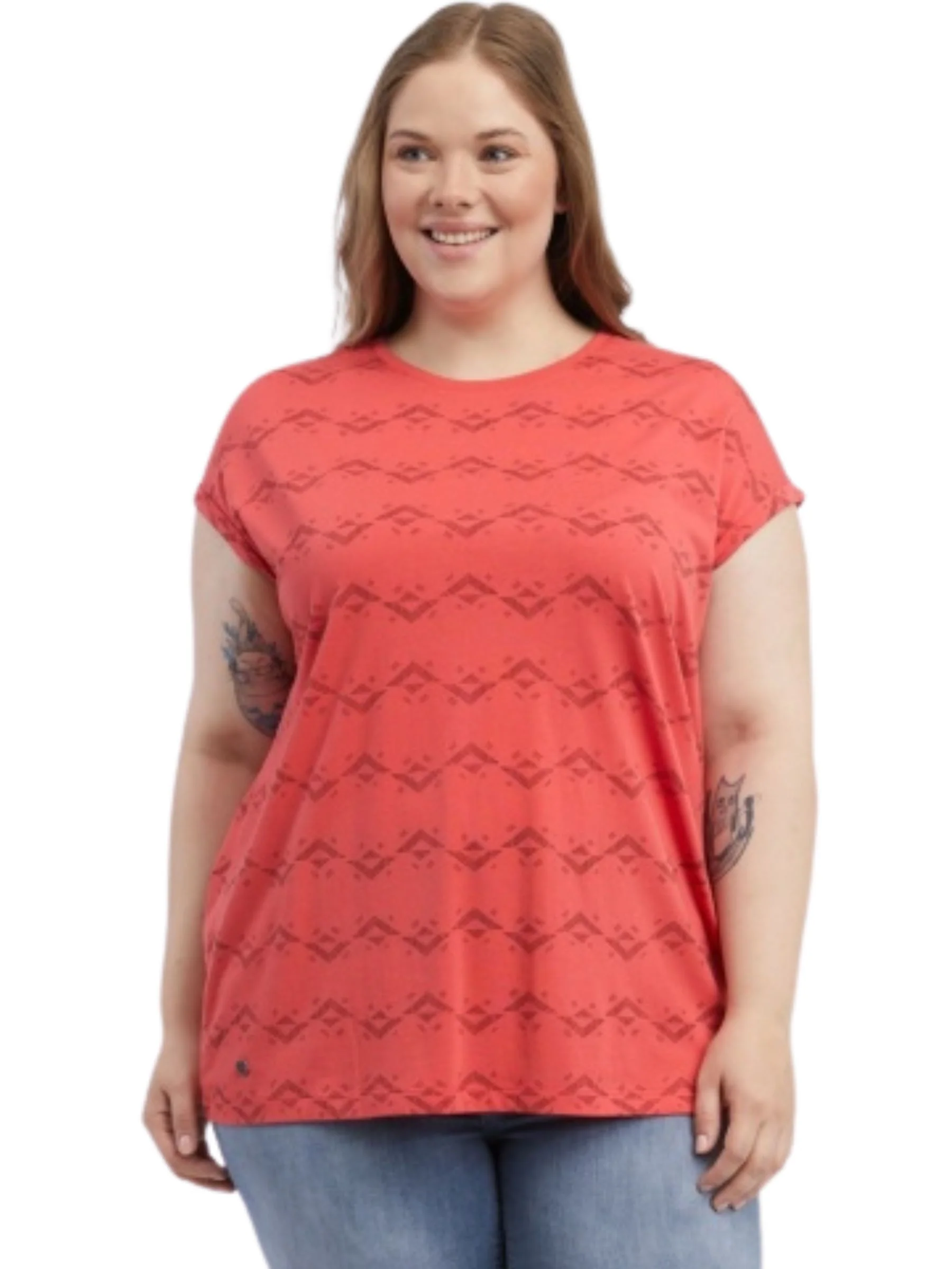 T-Shirt Diona Gots Taille Plus - Raspberry