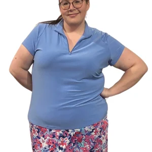 Polo de Golf Amber Taille Plus -Cobalt