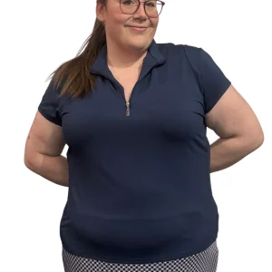 Polo de Golf Amber Taille Plus -Marine