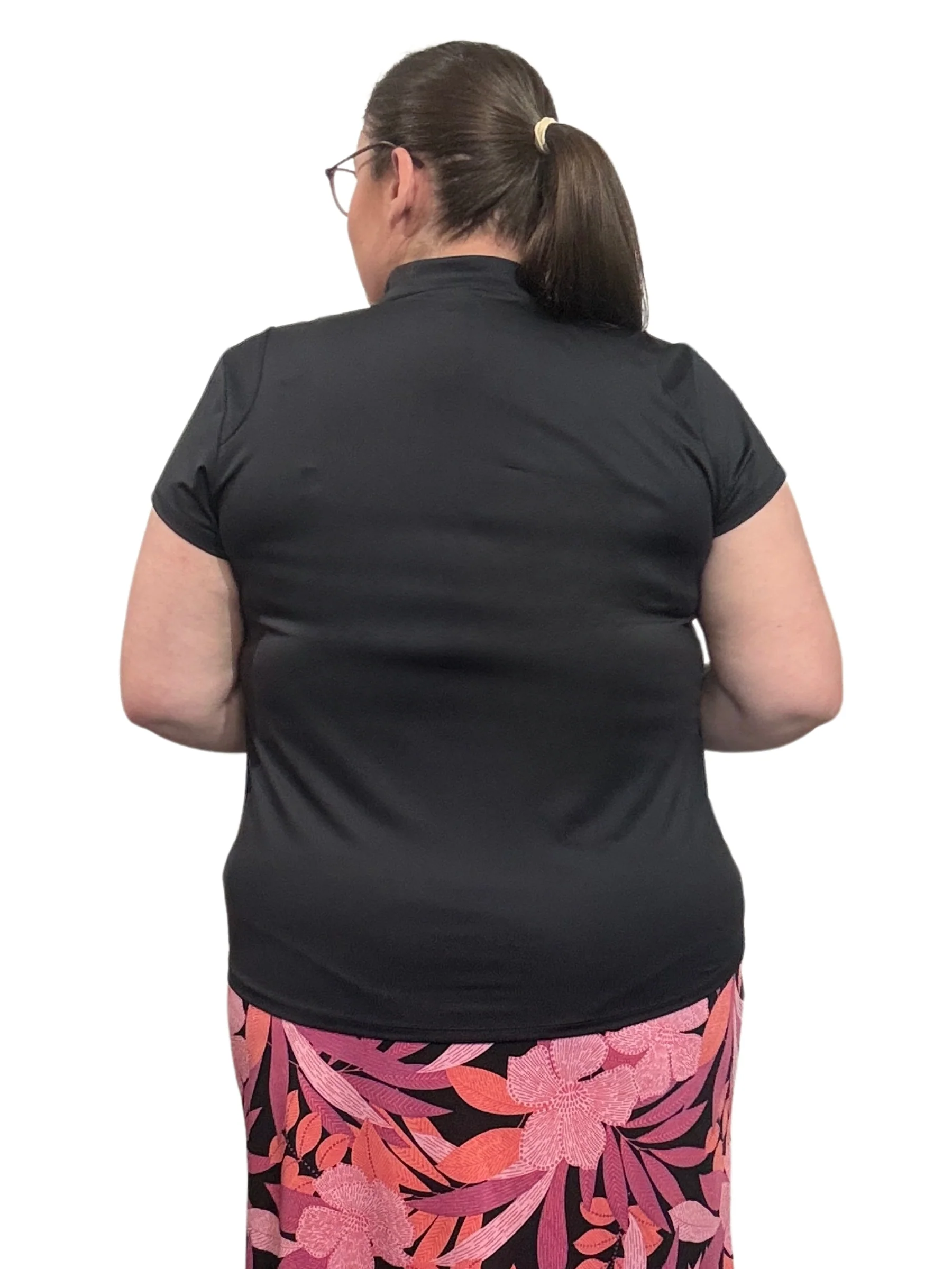 Polo de Golf Amber Taille Plus - Noir – Image 3