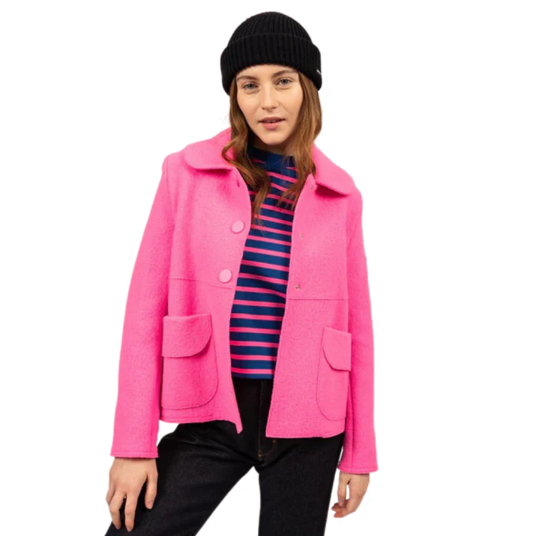 Veste courte en laine bouillie Villedieu Saint-James