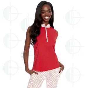 Haut sans manche 1/4 Zip Velocity Swing Control