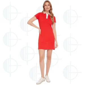 Robe Piquée Solid Swing Control