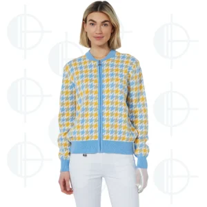 Cardigan Houndtooth Daily Sports