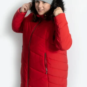 Manteau d'hiver SPARKLING 2.0 Taille Plus - Rouge