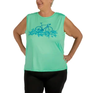 Camisole de Vélo Tech Taille Plus - Ice Green & Noir
