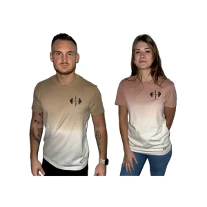 T-Shirt de Sport Dip Dye | Brodé | Unisex cintré