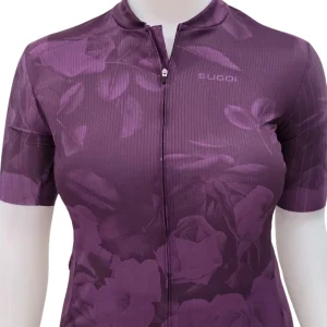 Maillot de Vélo Evolution Print Taille Plus - Sunset Purple Roses
