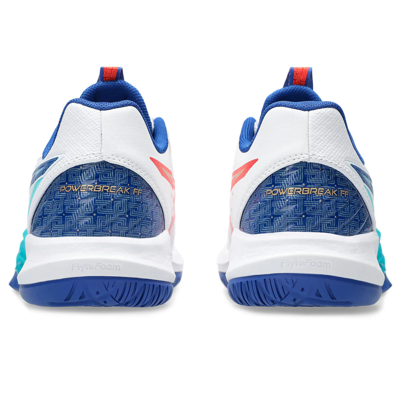 Chaussures Indoor Asics Powerbreak FF Homme Blanc bleu rouge – Image 5