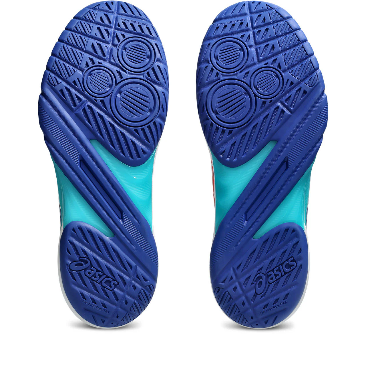 Chaussures Indoor Asics Powerbreak FF Homme Blanc bleu rouge – Image 7