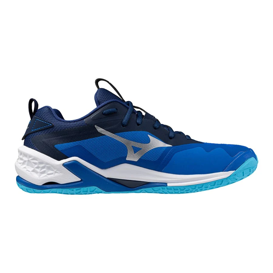 Chaussures Indoor Mizuno Wave Stealth Neo Homme Bleu AH24 – Image 2