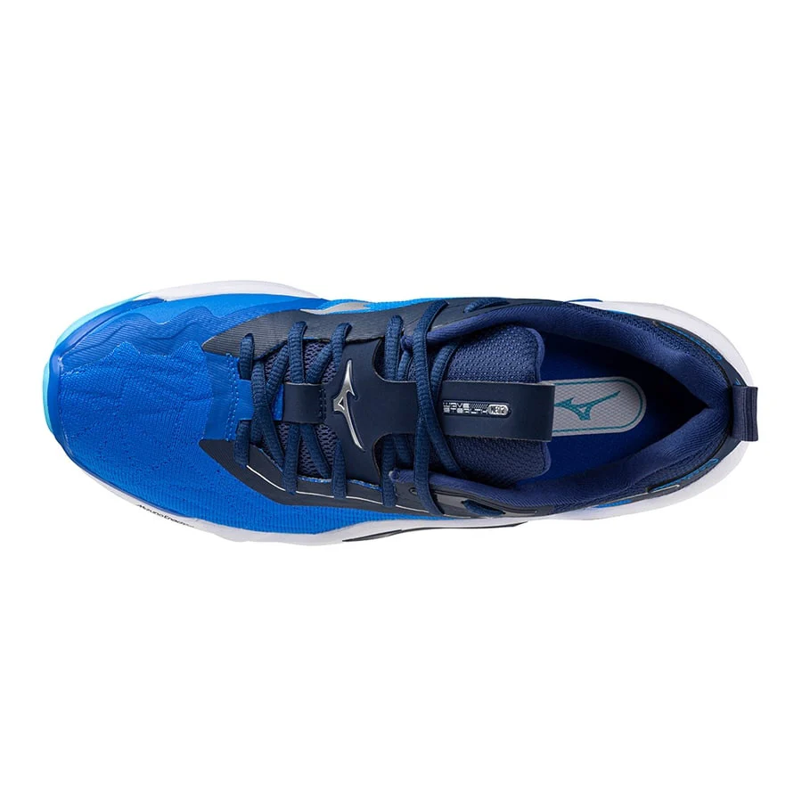 Chaussures Indoor Mizuno Wave Stealth Neo Homme Bleu AH24 – Image 3