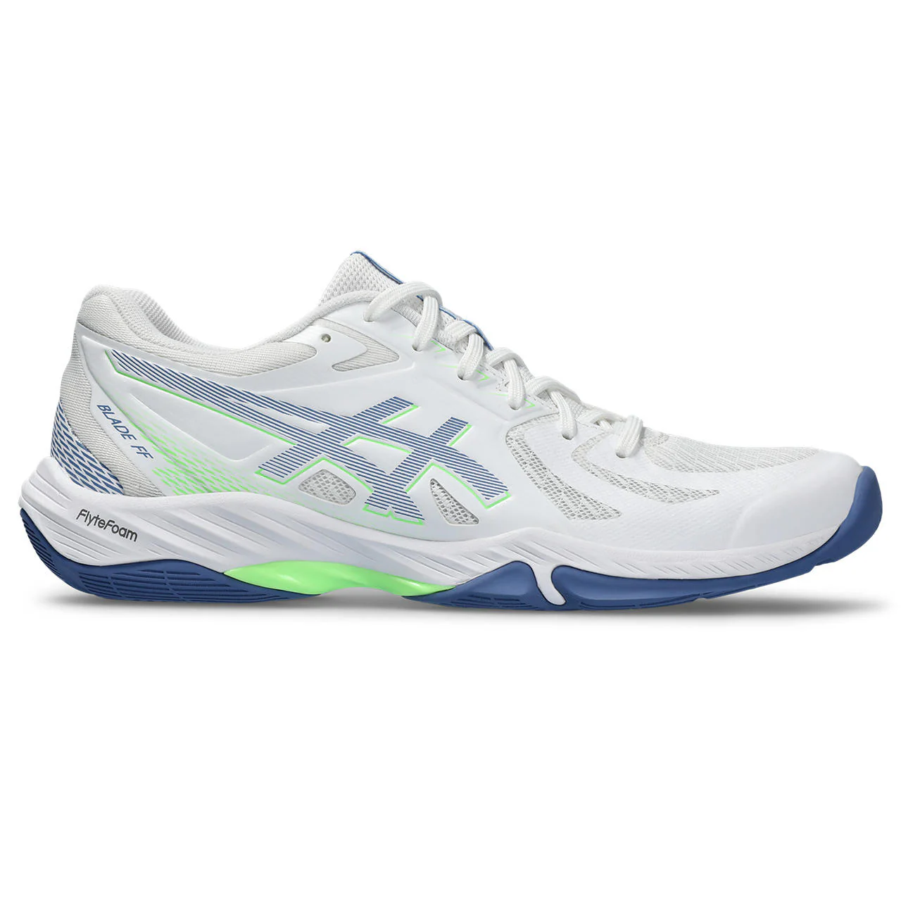 Chaussures de badminton Asics Blade FF Homme Blanc Bleu PE24
