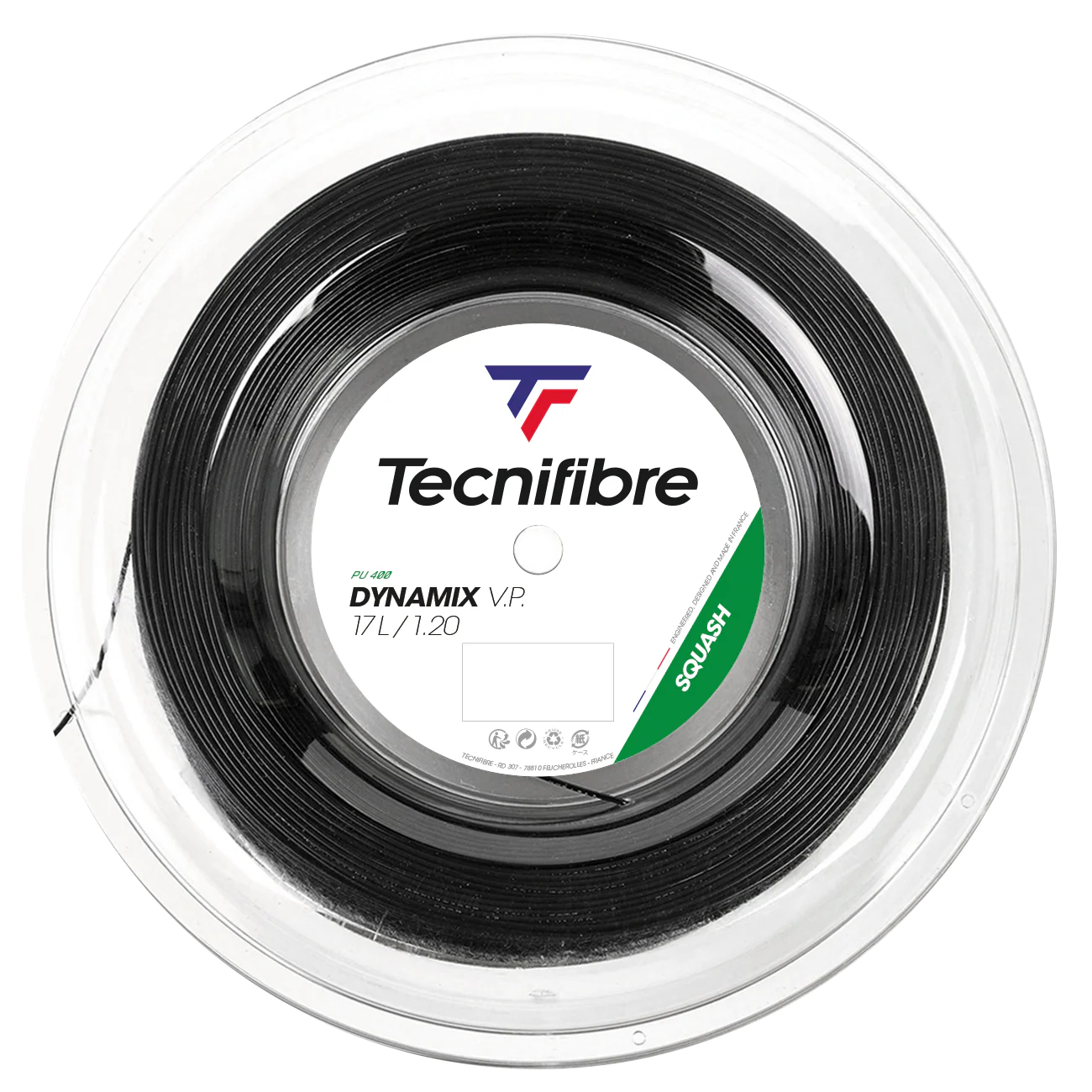 Cordage de squash Tecnifibre Dynamix VP 120 Bobine 200m