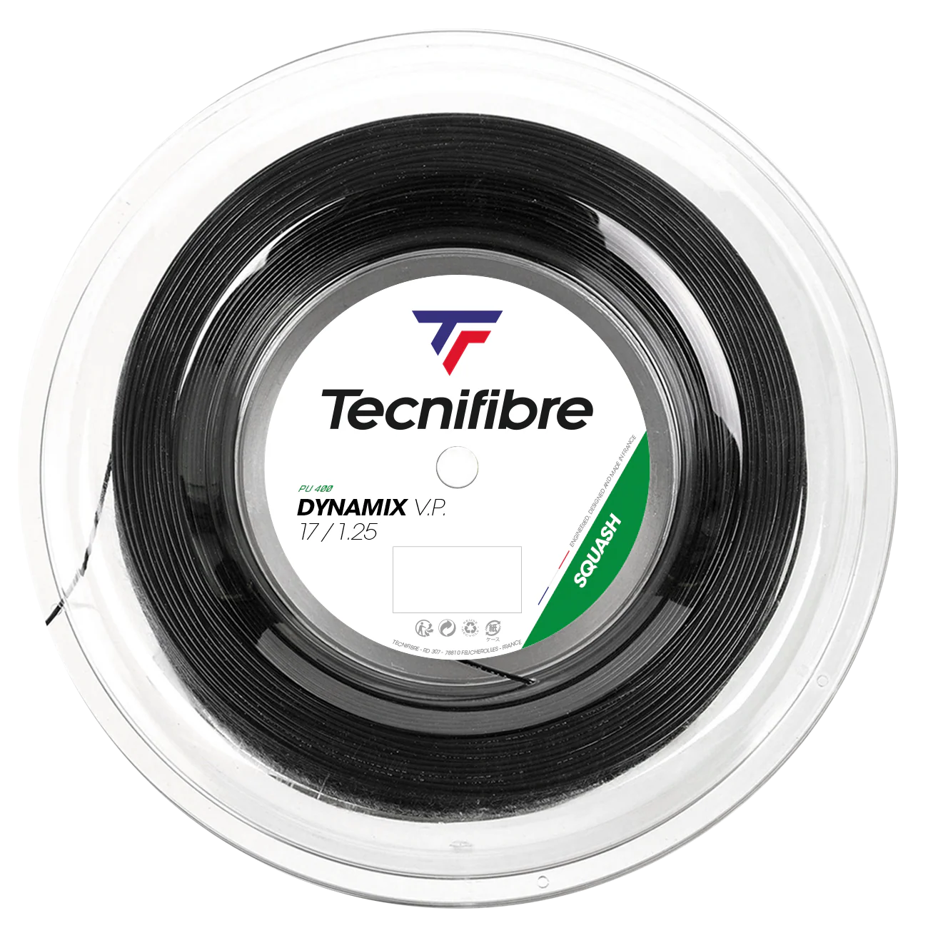 Cordage de squash Tecnifibre Dynamix VP 125 Bobine 200m