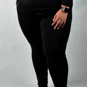 Couche Base Coconut Pantalon Taille Plus - Noir