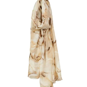 Foulard Léger à Doux Imprimés - Beige