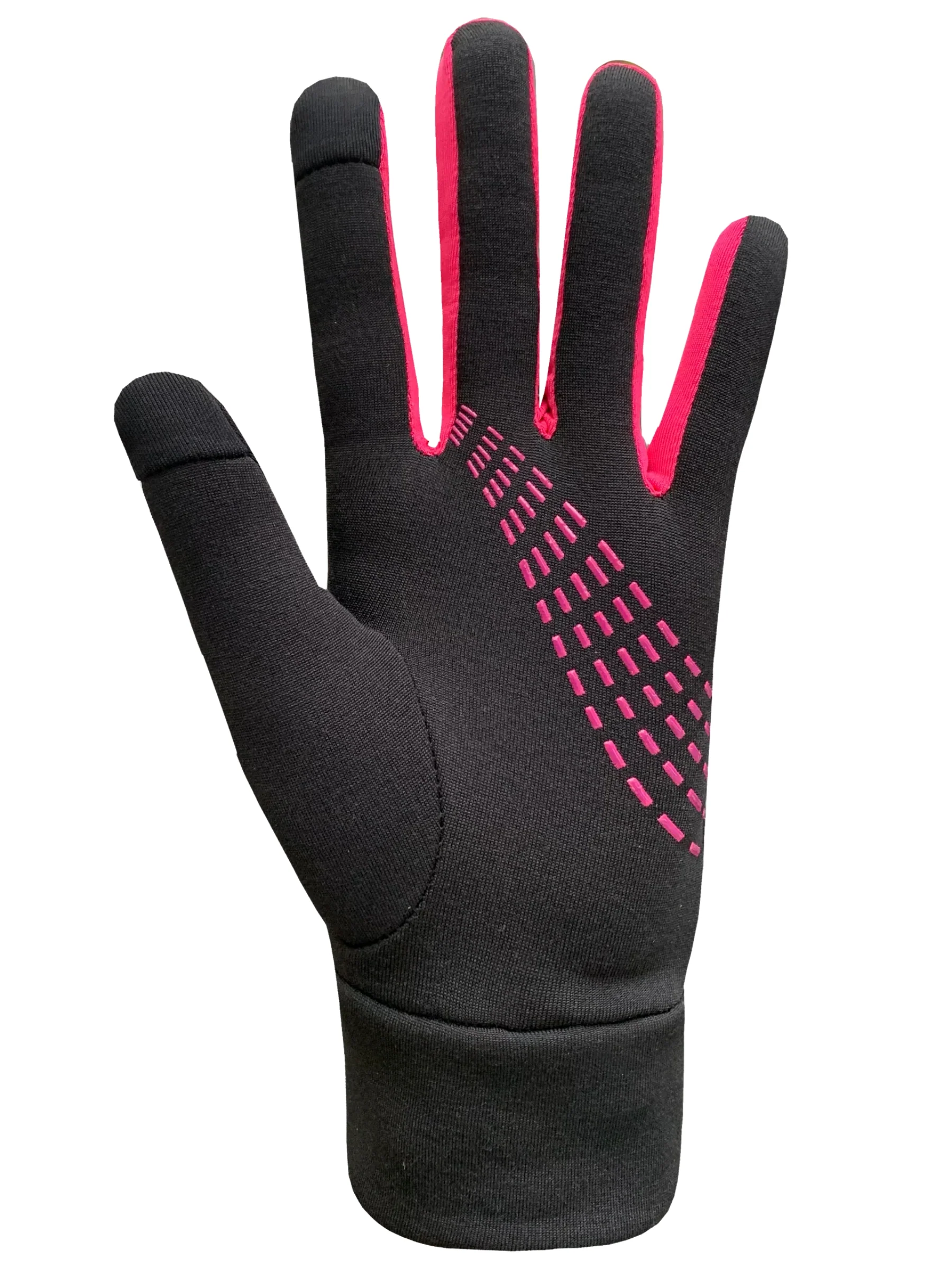 Gants Run for Cover - Noir & Fuchsia – Image 2