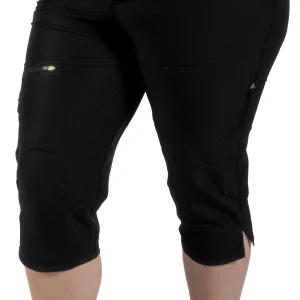 Capri de vélo de montagne (avec cuissard amovible inclus) Taille Plus (Noir) de Jolie Ride