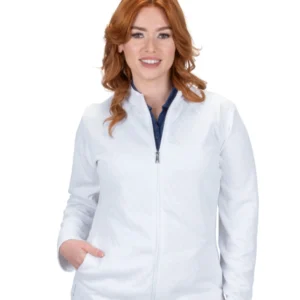 Veste de Golf Zeal Taille Plus - White