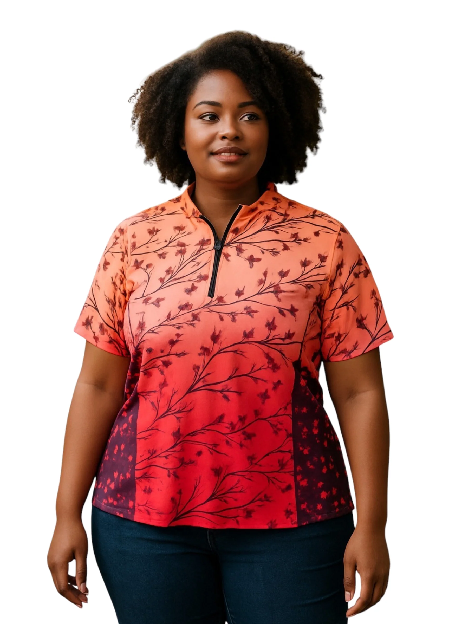 Maillot de vélo manches courtes Actif Jersey Taille Plus - Starstruck