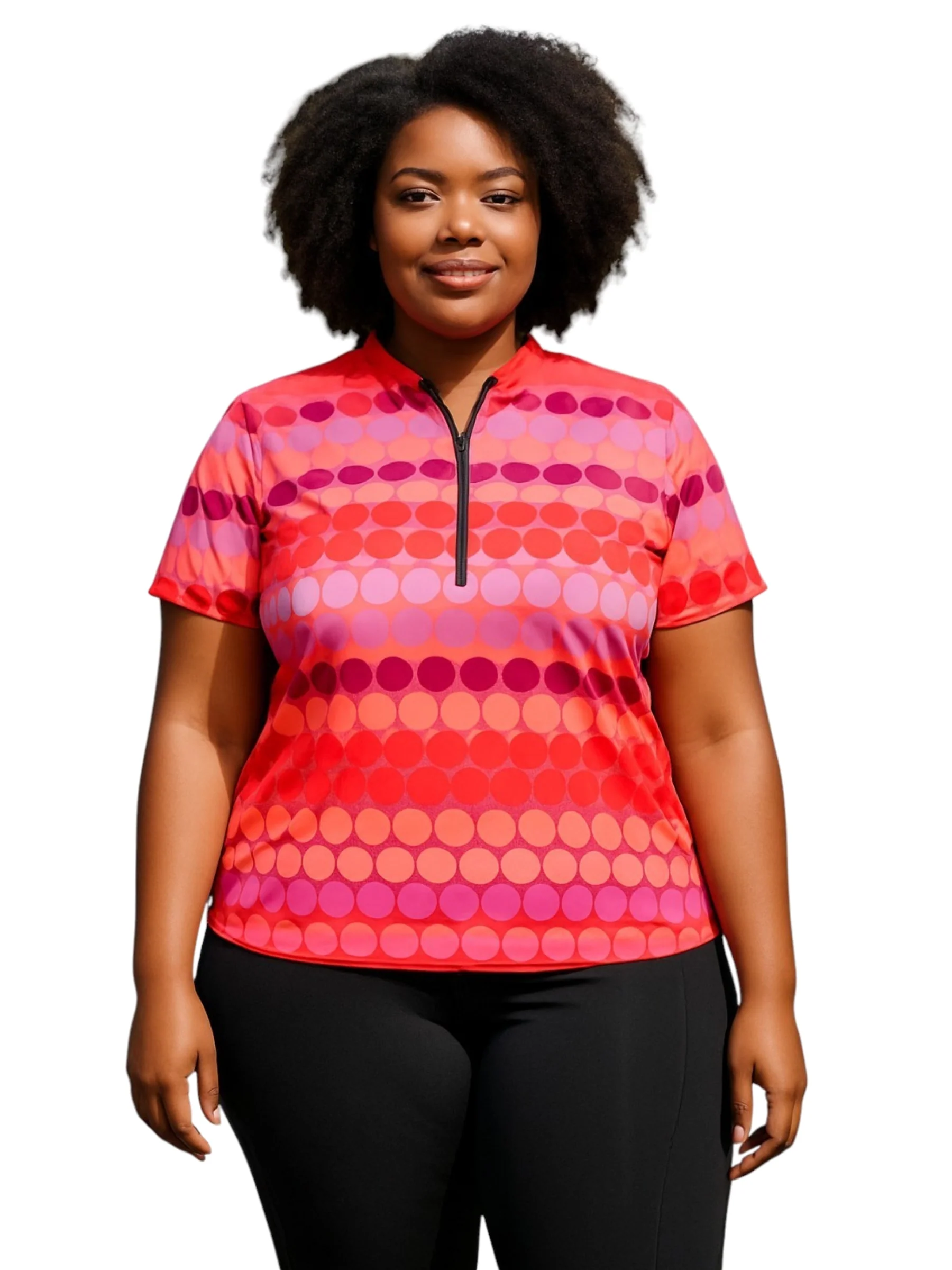 Maillot de vélo manches courtes Breakaway Mesh - Pink Dots