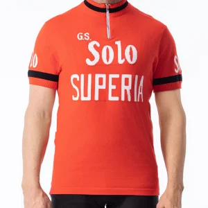Maillot en Laine Cycliste Vintage Solo Superia