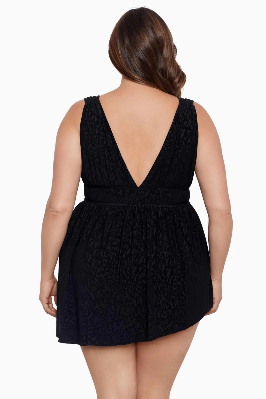 Maillot Robe de Bain Déesse Flyaway Boss Lady Taille Plus (Noir) de Longitude – Image 4