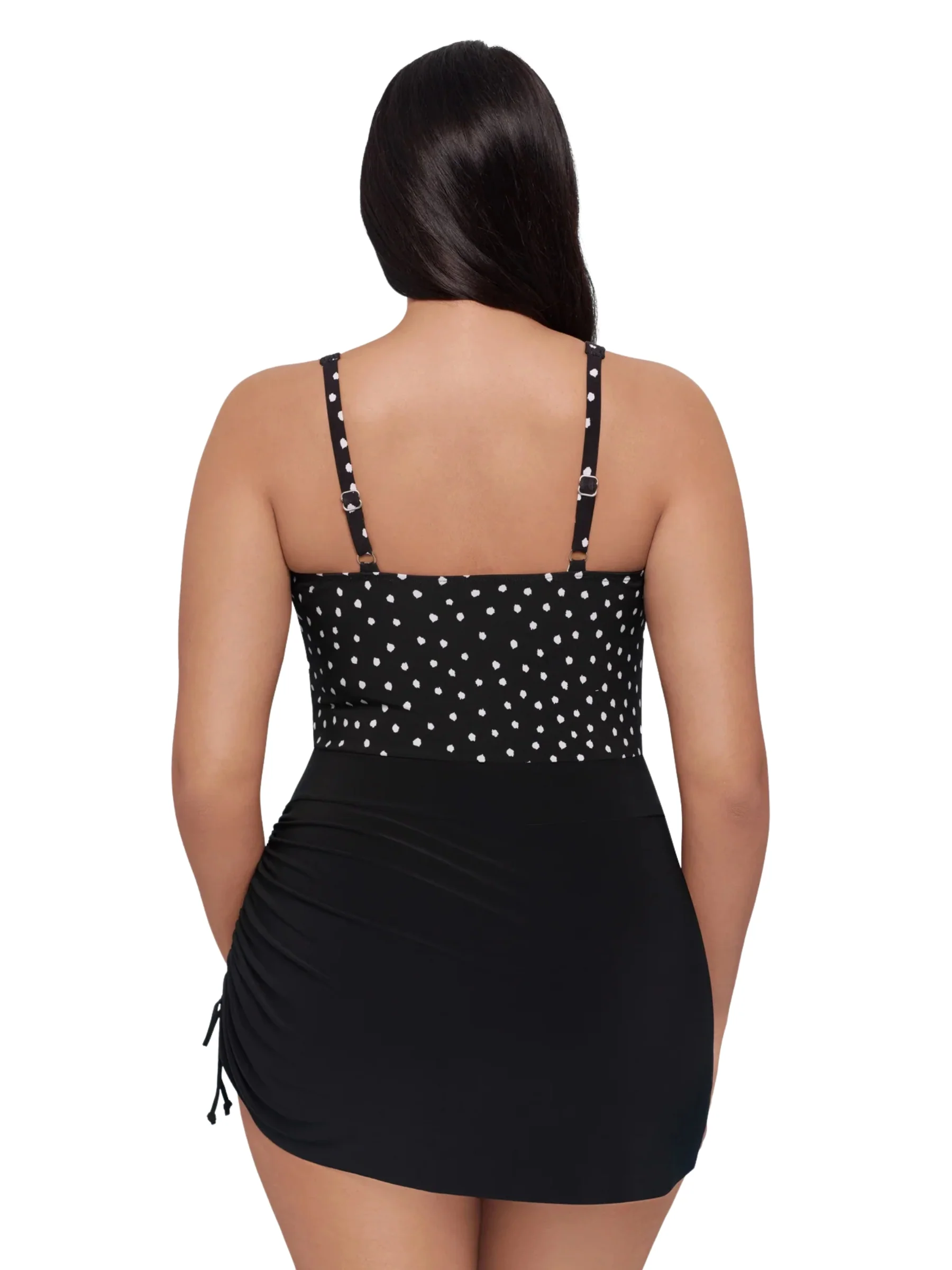 Maillot Robe Julia Sea Stone Taille Plus - Noir & Blanc – Image 2