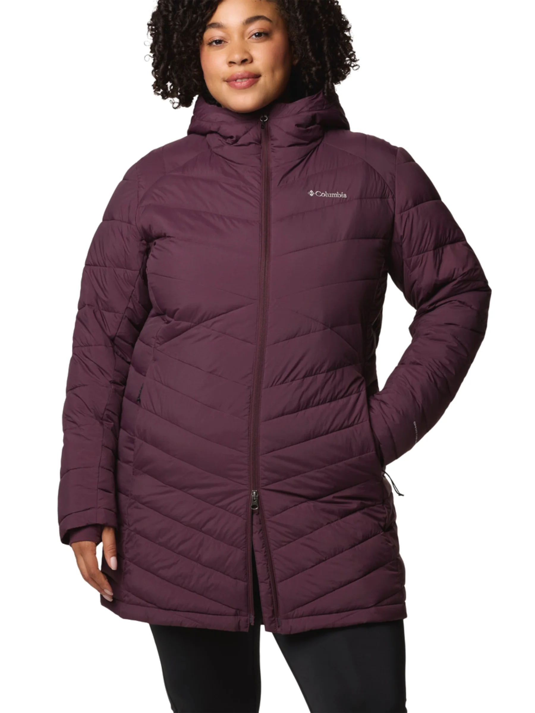 Manteau à Capuchon Joy Peak II Long Taille Plus - Moonvista – Image 4
