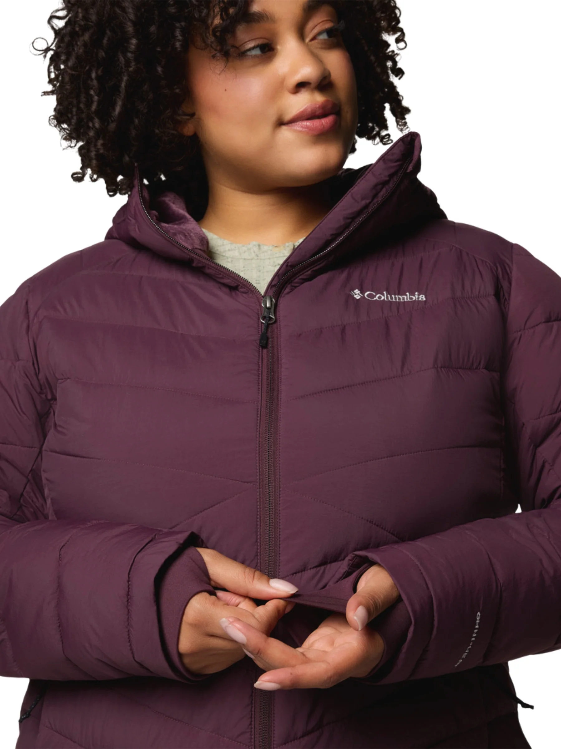 Manteau à Capuchon Joy Peak II Long Taille Plus - Moonvista – Image 3
