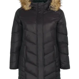 Manteau d'Hiver Cirrus Taille Plus - Noir