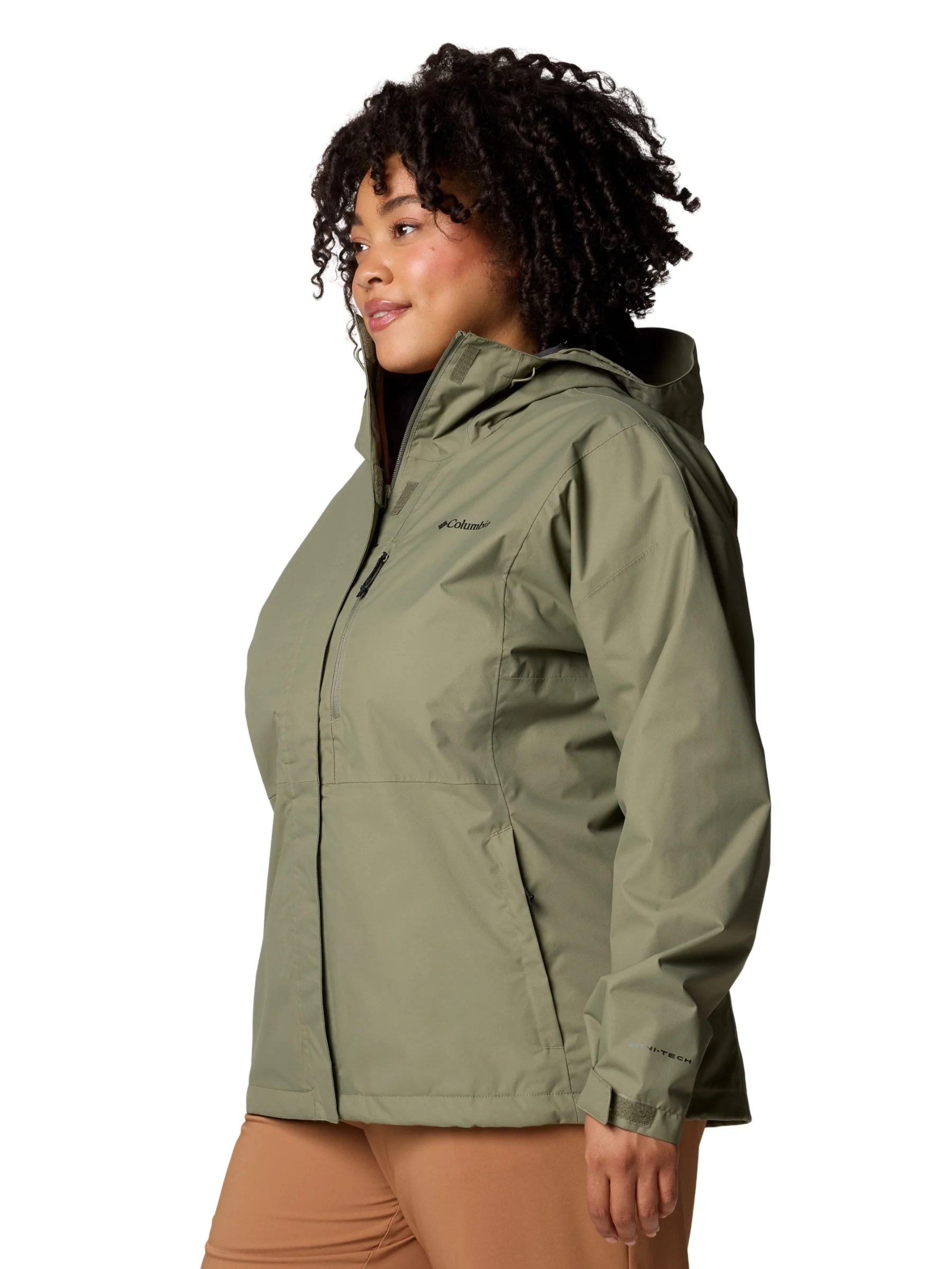 Manteau à Capuchon Hikebound II Taille Plus - Stone Green – Image 2