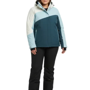 Manteau de Ski KSW 26 Taille Plus - Light Ice Blue