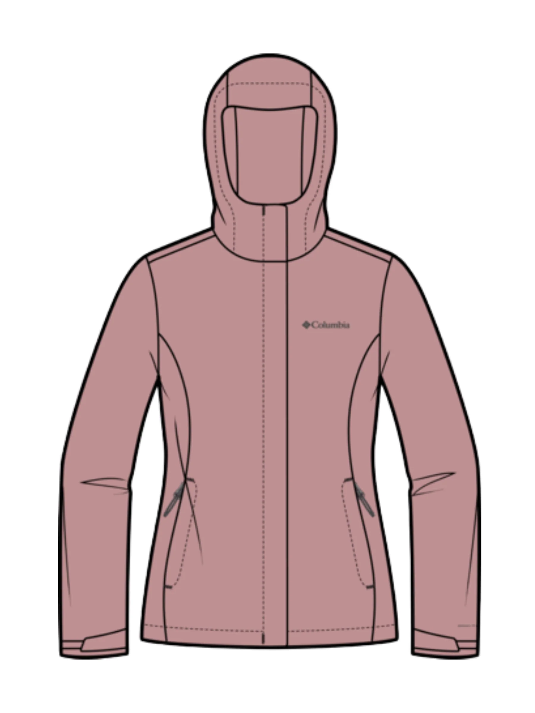 Manteau Arcadia II Taille Plus - Eraser Pink – Image 2