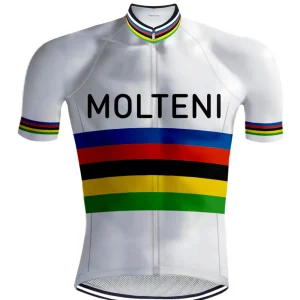 Maillot de Cyclisme Rétro Molteni Arc en ciel - RedTed