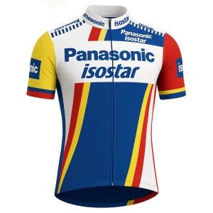Maillot cyclisme rétro Panasonic - Multicolore