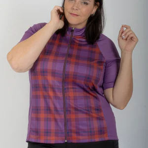 Maillot Routier Taille Plus - Lilas
