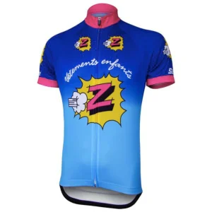 Maillot de cyclisme rétro Z-Peugeot - Multicolore