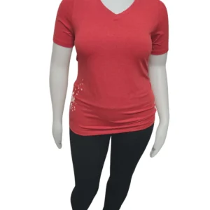 T-Shirt Dandelion Taille Plus - Rouge