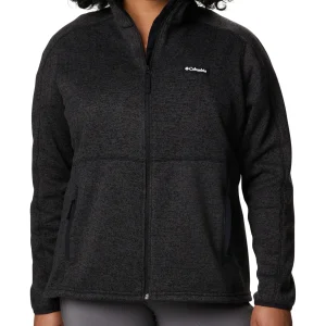 Veste_polaire_Sweater_Weather_II_2085722-010-Black_Heather_COLUMBIA_devant1.jpgv1753889913 Veste Polaire Sweater Weather II Taille Plus - Black Heather