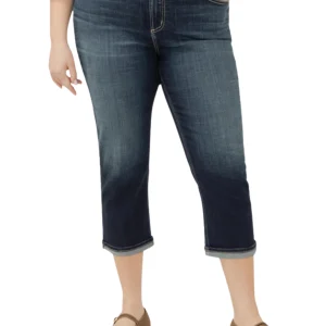 W44941CVS438-INDIGO_Silver_Jeans_front.jpgv1744029699 Capri Avery Taille Plus - indigo