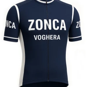 Maillot de cyclisme rétro - Edition limitée Zonca - Bleu