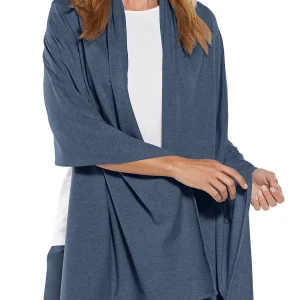 Etole en bamboo anti UV - UPF 50 - Bleu