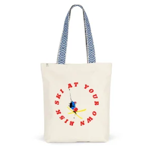 Tote bag Ethnique - Coton recyclé - Ski at your own risk