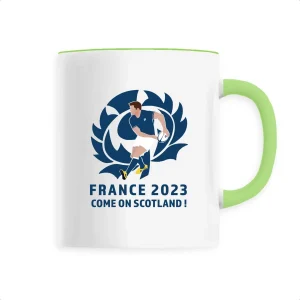 Mug céramique - Anse colorée - 330 ml - Ecosse